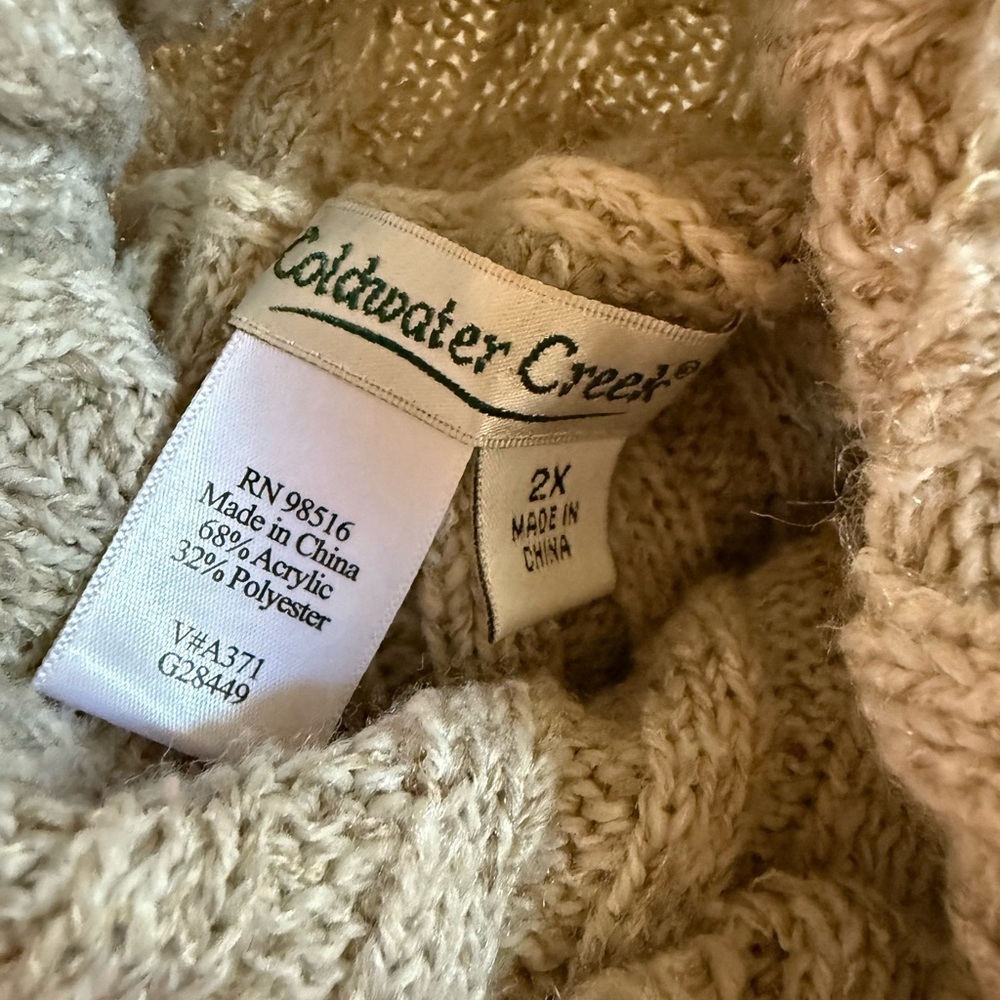 Cold water Creek Ribbed Turtleneck Sweater - Picture 9 of 9